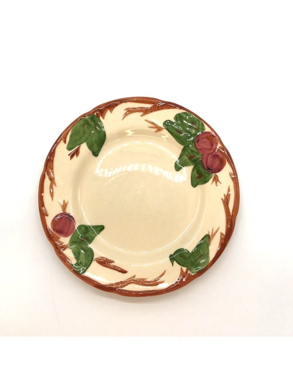 Vintage Franciscan Hand Painted Earthenware Apple Pattern 10" Dinner Plate